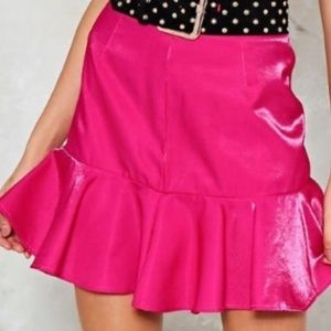 Nasty Gal pink skirt